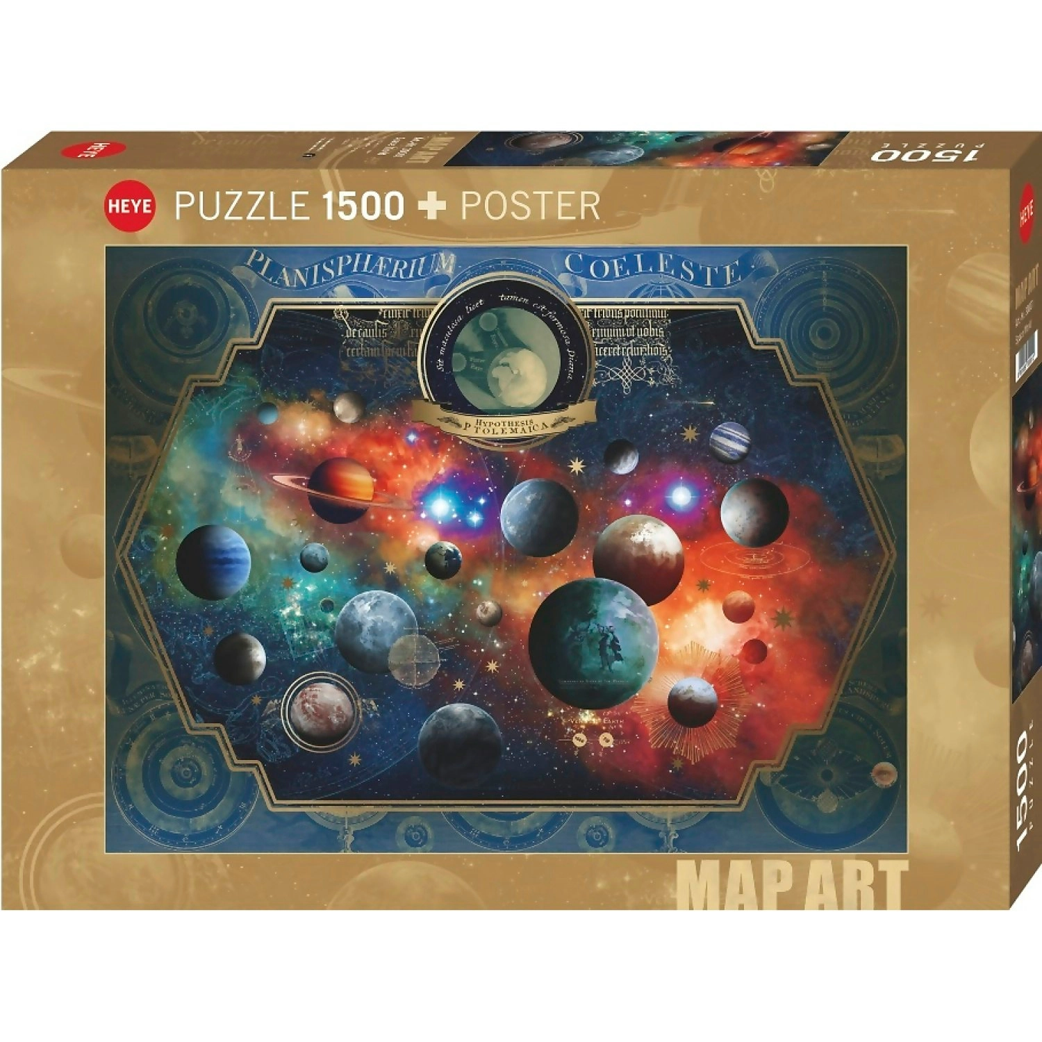 Heye - Map Art Space World Jigsaw Puzzle 1000pc