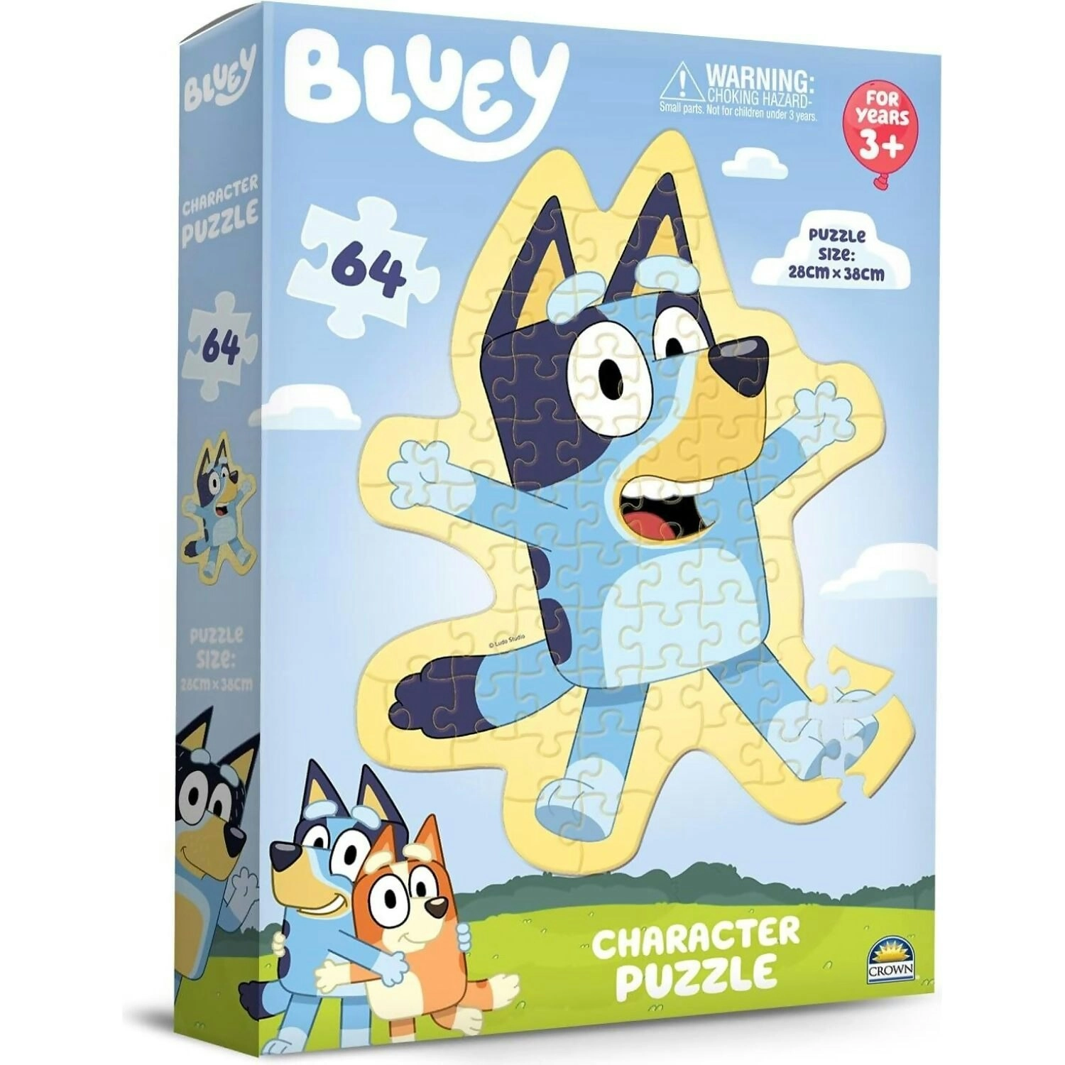 Crown - Bluey Character Jigsaw Puzzle 64pc