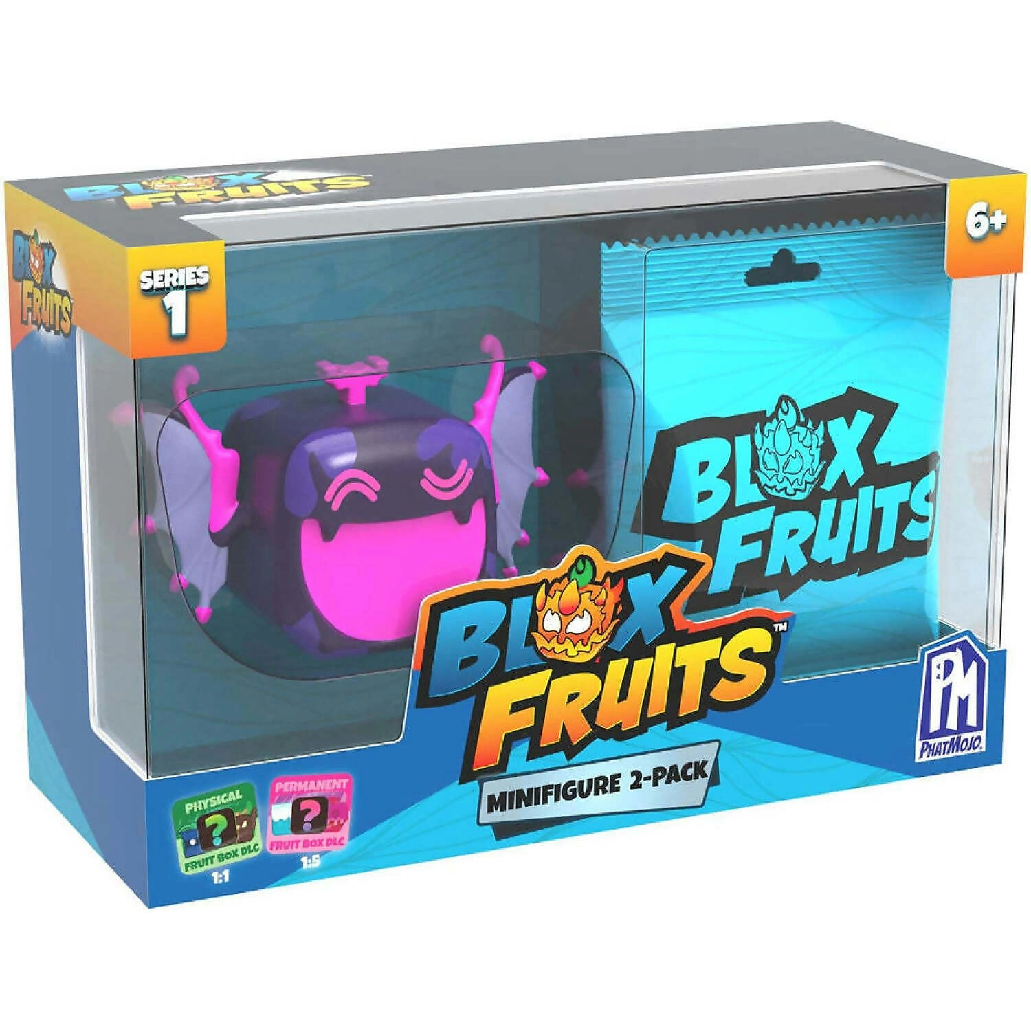 PhatMojo - Blox Fruits 1.5-inch Mini Figure 2pk With DLC Code Blind Box