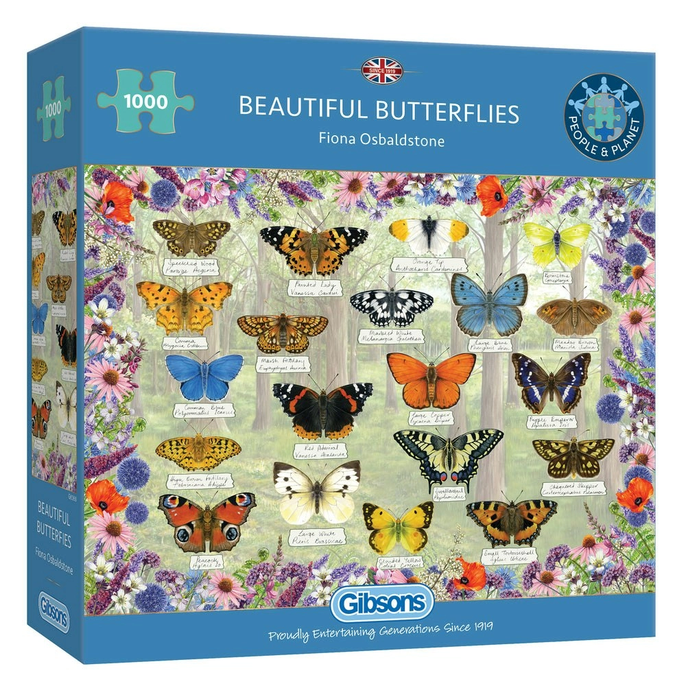 Gibsons - Beautiful Butterflies - Jigsaw Puzzle 1000pc