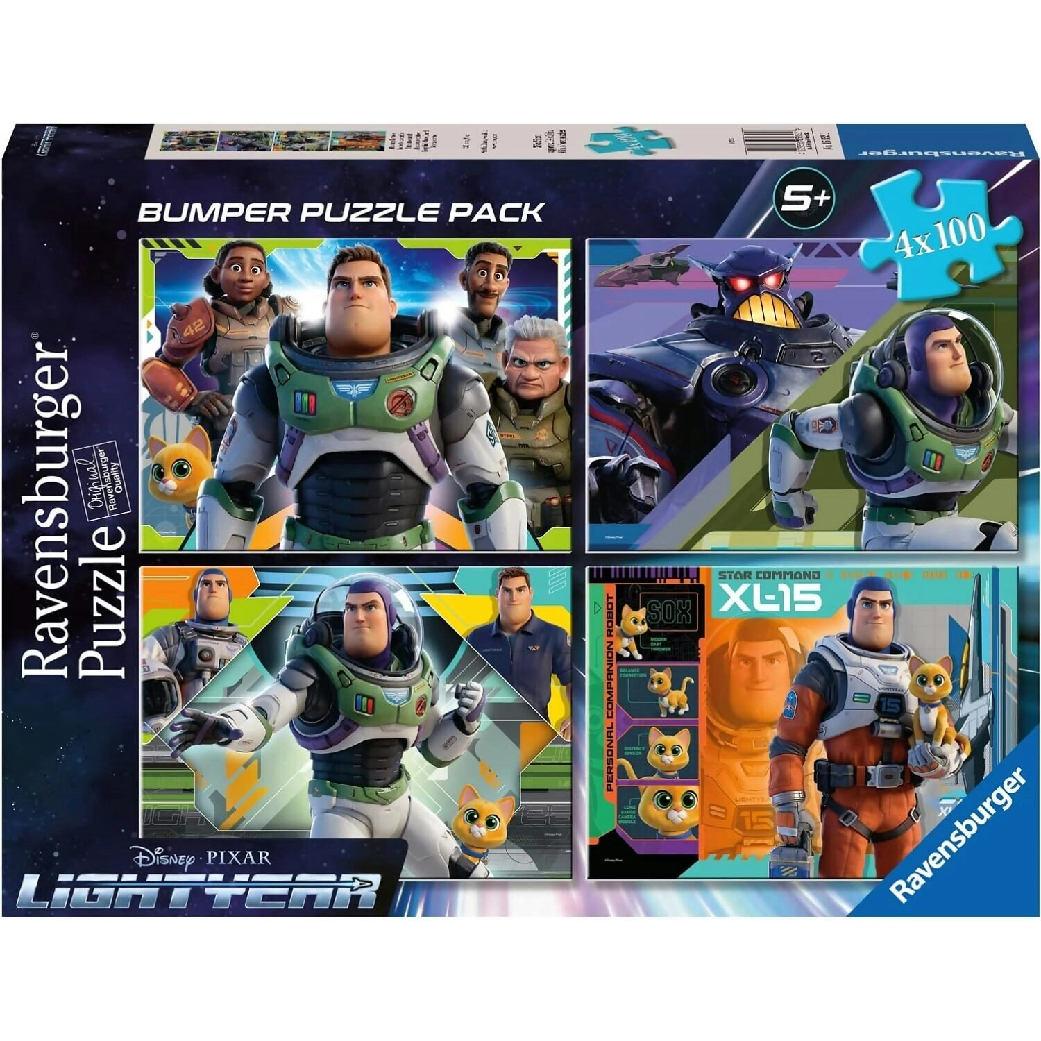 Ravensburger - Disney Pixar Lightyear Bumper Pack Jigsaw Puzzle 4 X 100pc Xxl