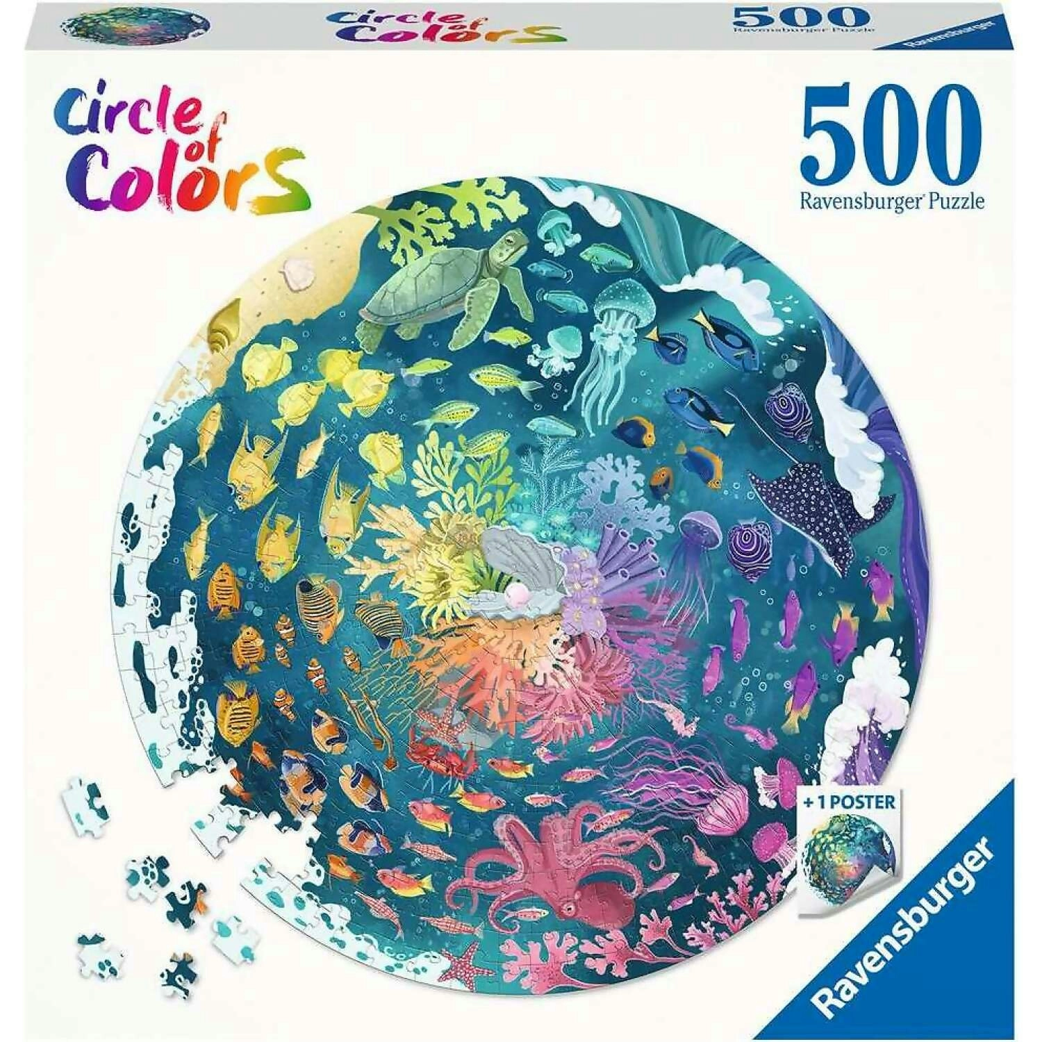 Ravensburger - Circle Of Colors Ocean Jigsaw Puzzle 500pc