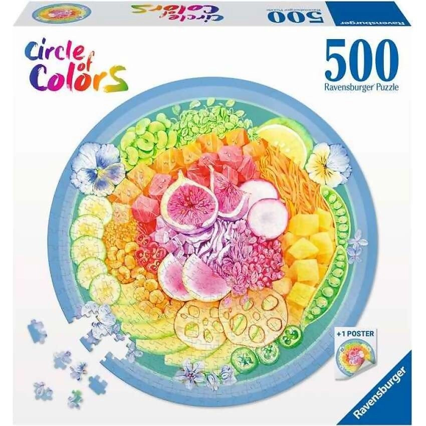 Ravensburger - Circle Of Color Poke Bowl Jigsaw Puzzle 500pc