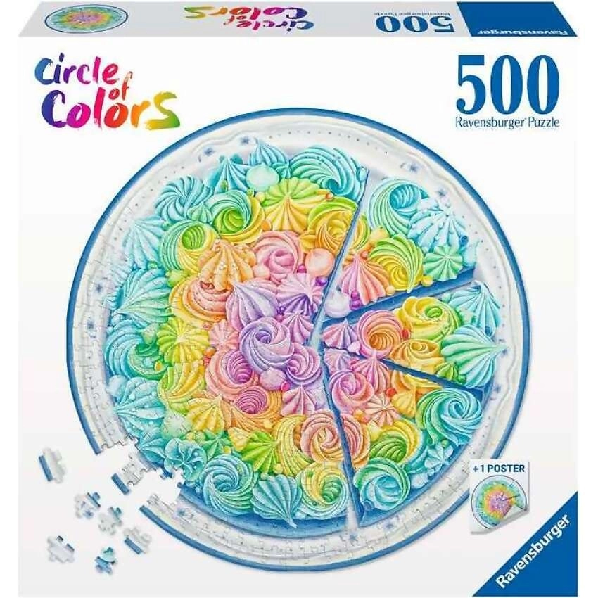 Ravensburger - Circle Of Colors Rainbow Cake Jigsaw Puzzle 500pc