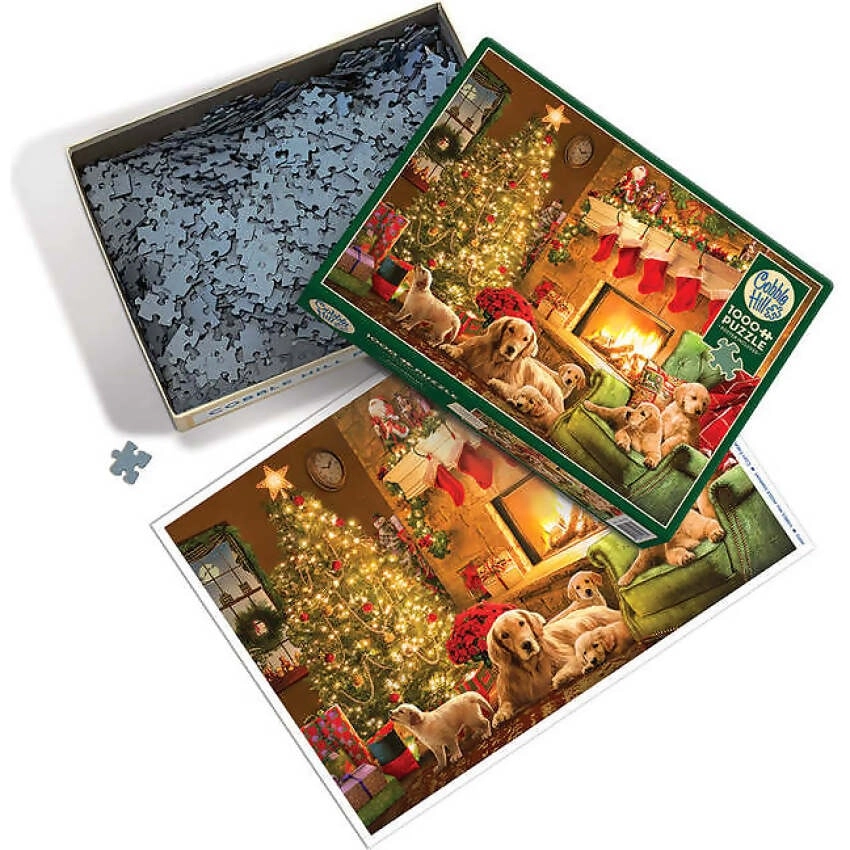 Cobble Hill - Cozy Fireplace Christmas - Jigsaw Puzzle 1000pc