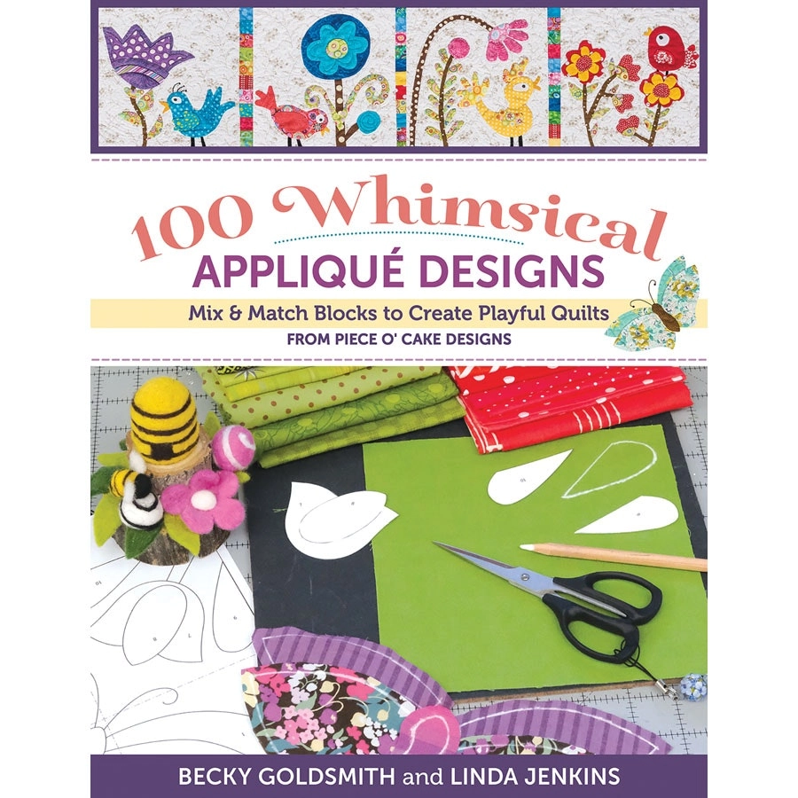 100 Whimsical Applique Designs- Book