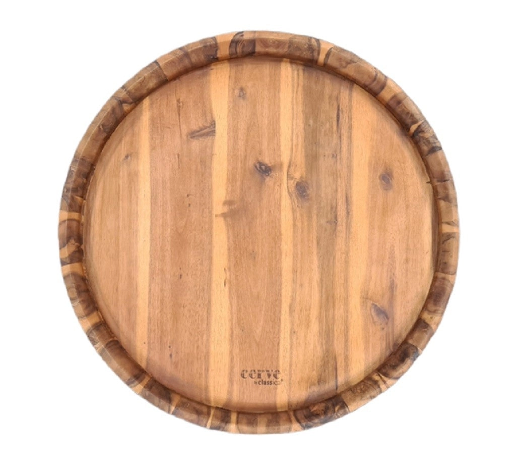 Classica Cerve Wine Barrel Top Serving Tray/ Grazing Board 60x6cm