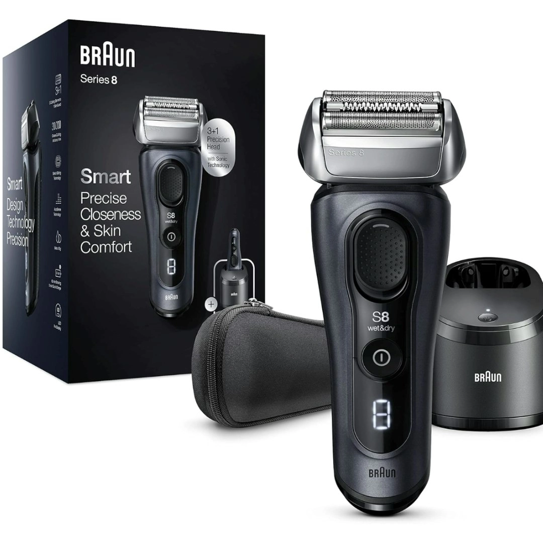 Braun Series 8, Electric Shaver with Precision Trimmer - Refurbished