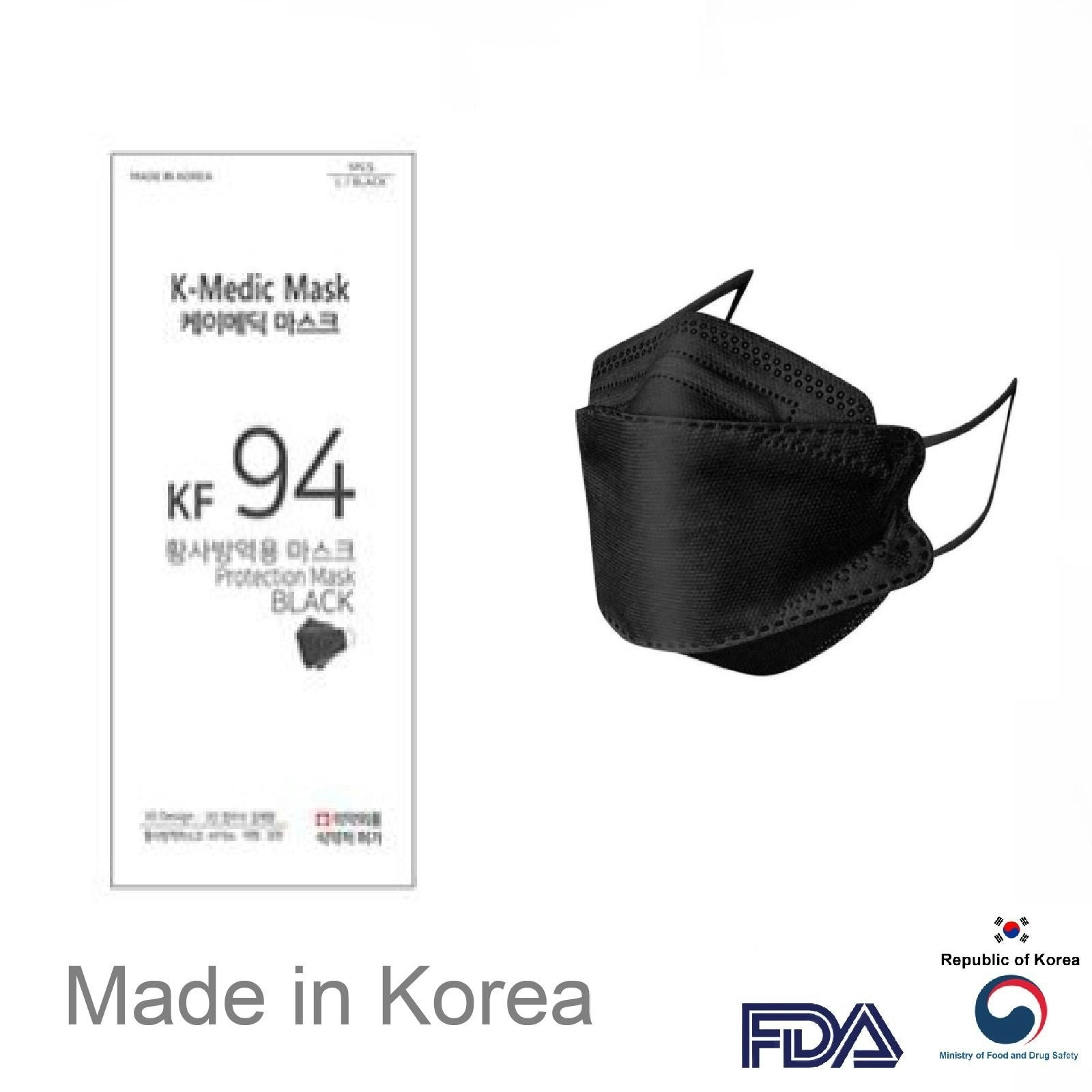 K-Medic KF94 Face Mask (Black)