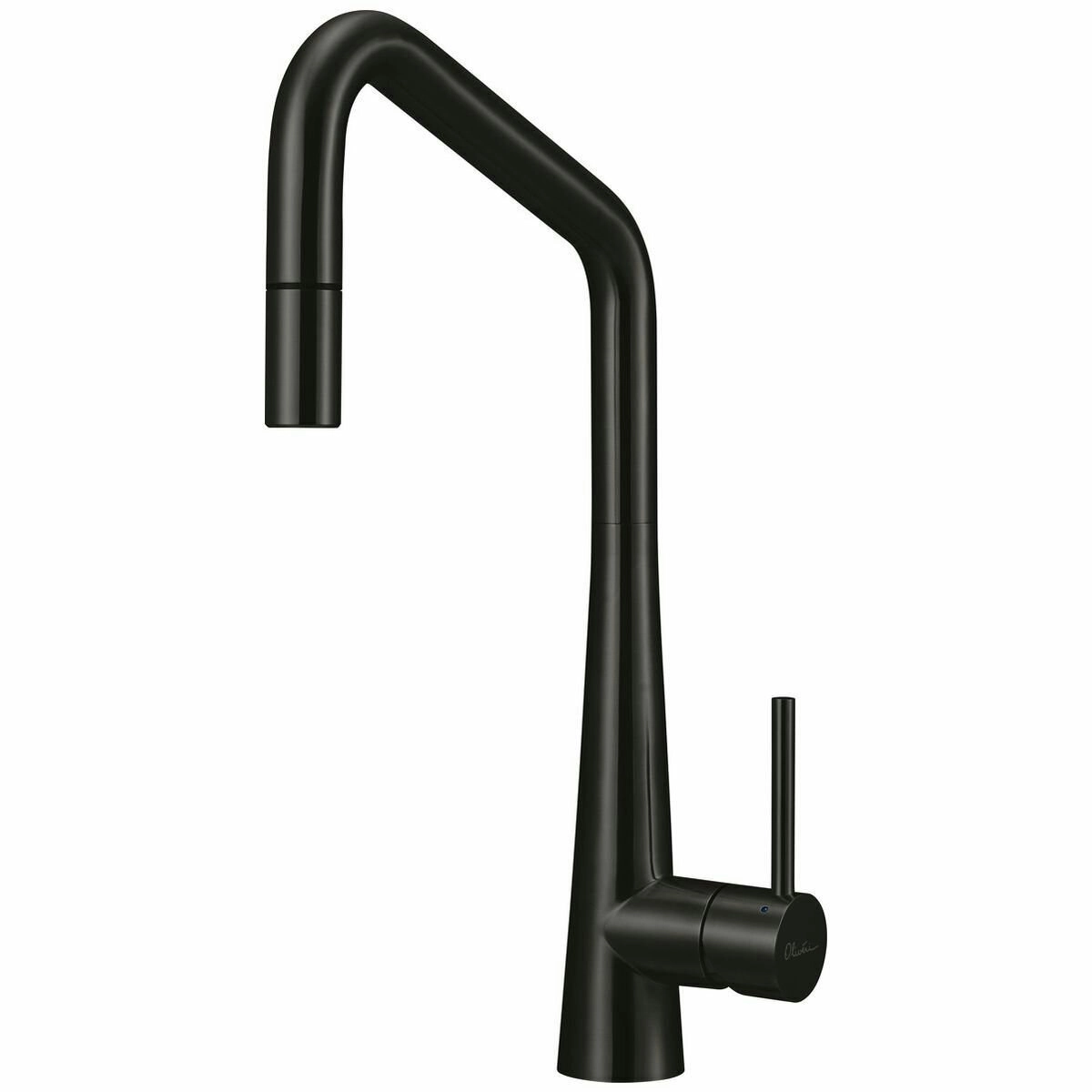 Oliveri Essente Square Neck Pull Out Mixer Tap Black