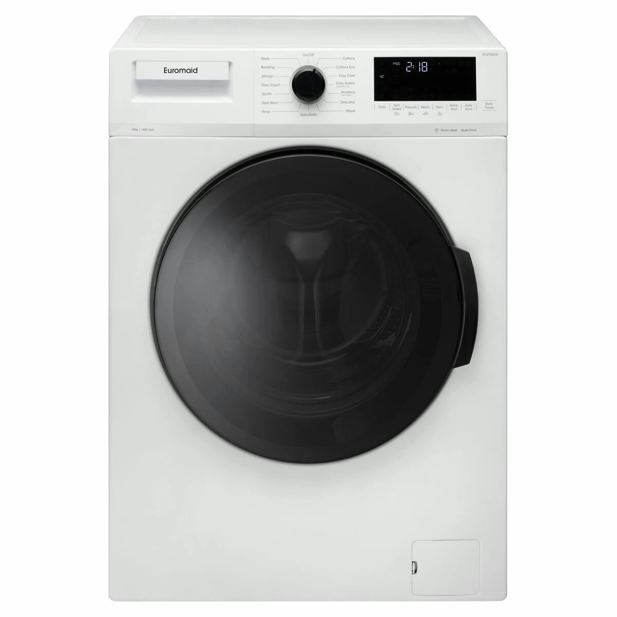 Euromaid 10kg Front Load Washing Machine