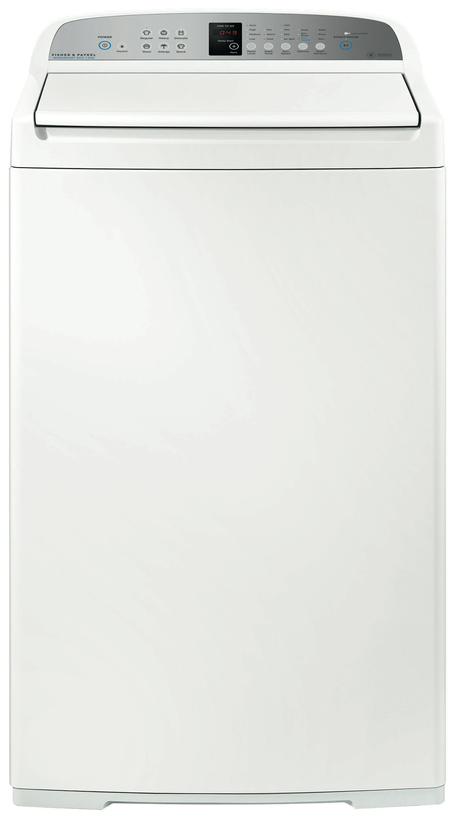 Fisher & Paykel 7.5 kg WashSmart Top Load Washing Machine