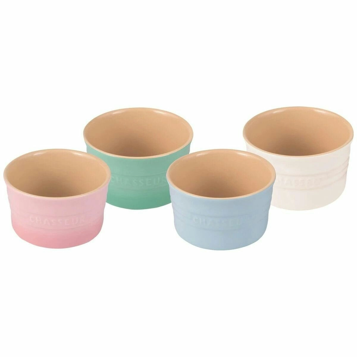 Chasseur Macaron Collection 4 Piece Ramekin Set