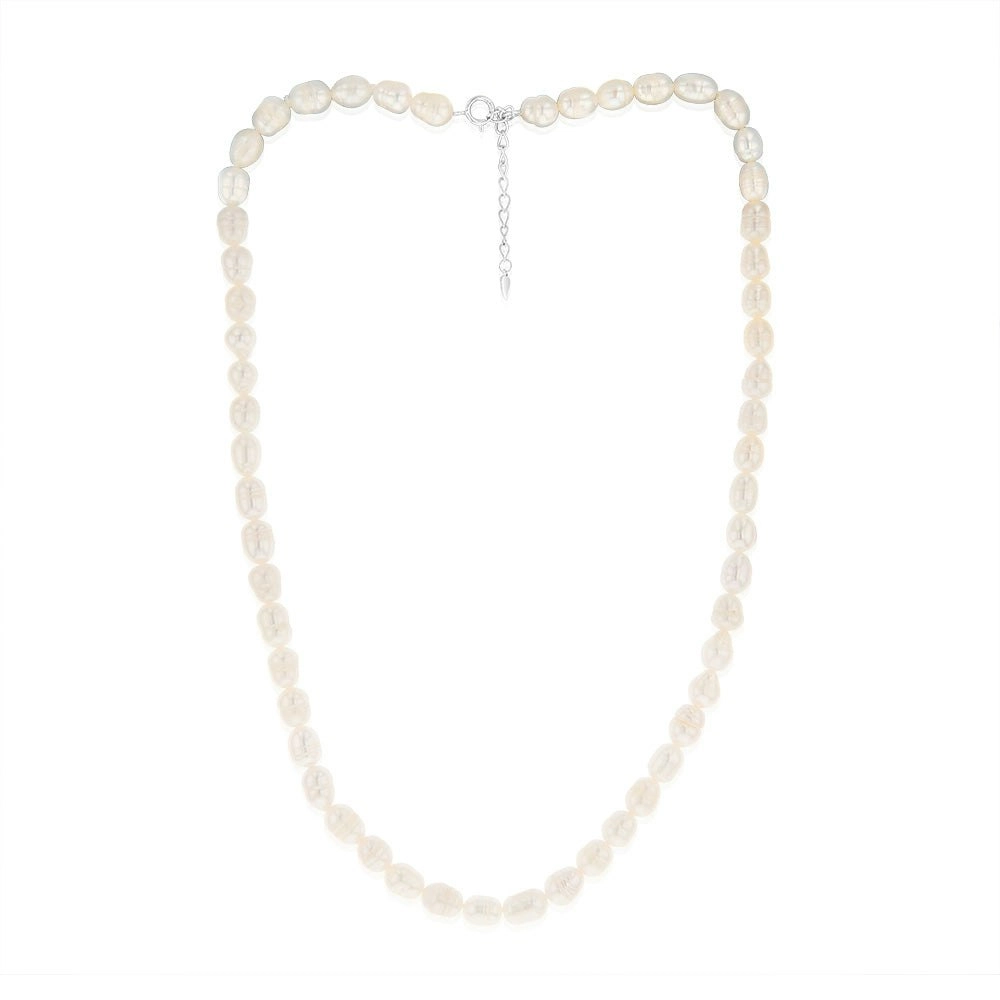 Rice Pearls 6-7mm 45cm Strand on Sterling Silver Extendable Clasp