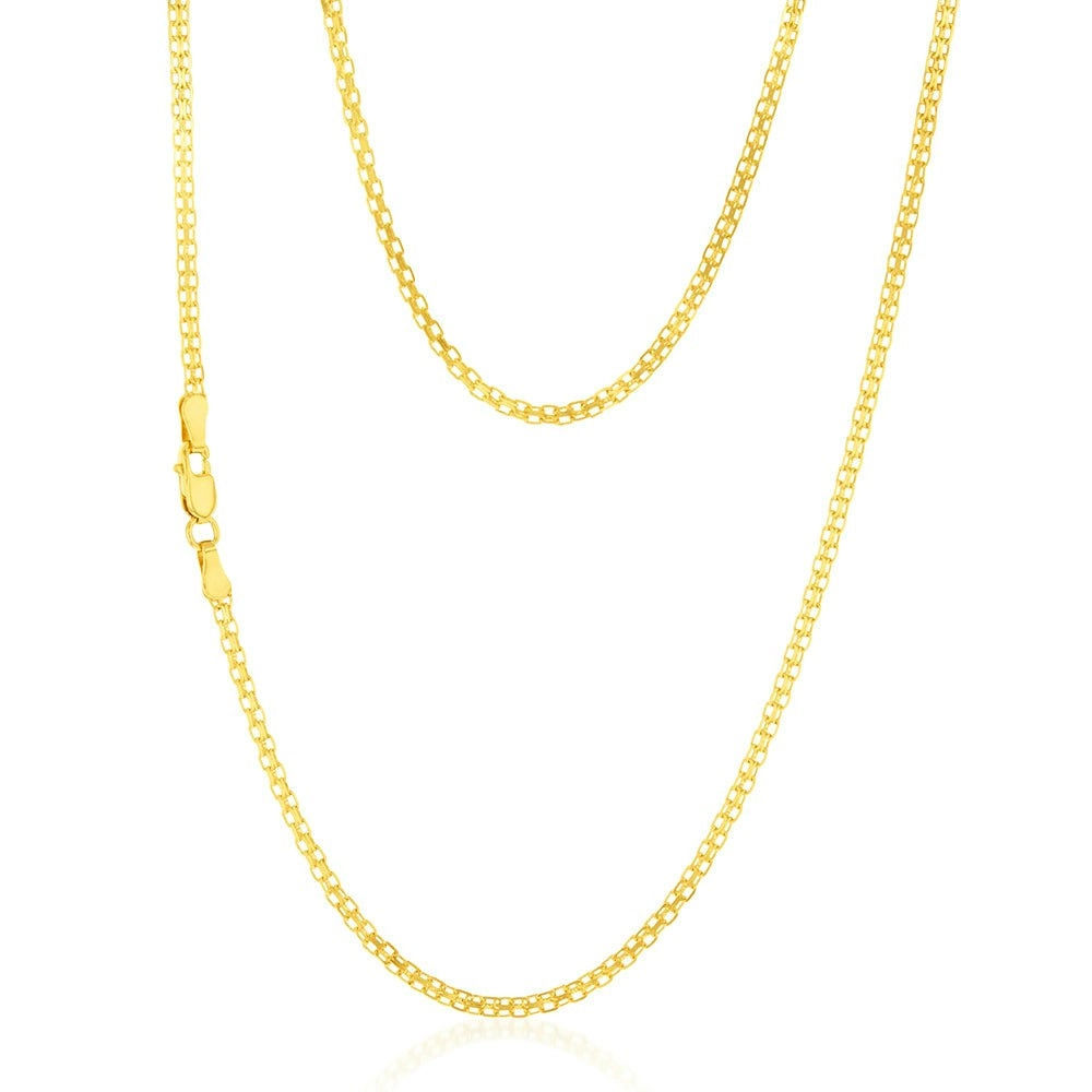 9ct Yellow Gold Fancy 45cm Chain