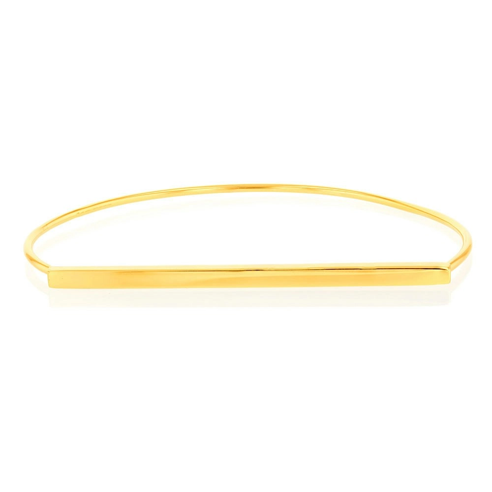 Sterling Silver Gold Plated Fancy Bangle