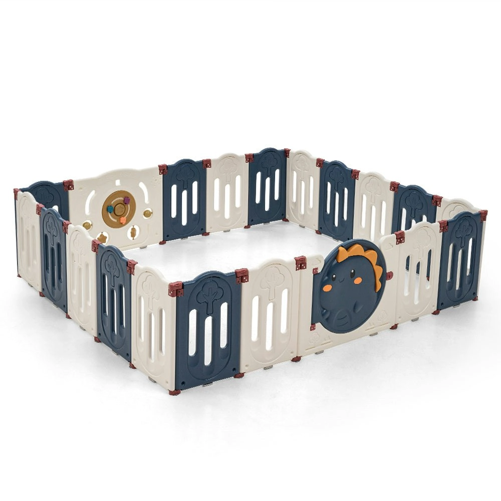 Playpals Kids Playpen Baby Large Safety Gate Toddler Fence Child Play 20 Panels