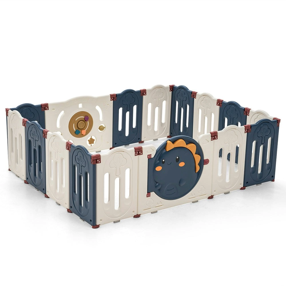 Playpals Kids Playpen Baby Large Safety Gate Toddler Fence Child Play 16 Panels