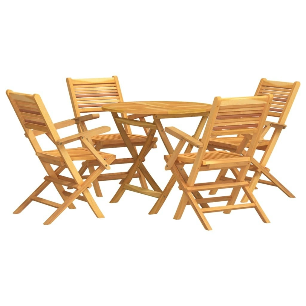 5 Piece Garden Dining Set Solid Wood Teak 3155023