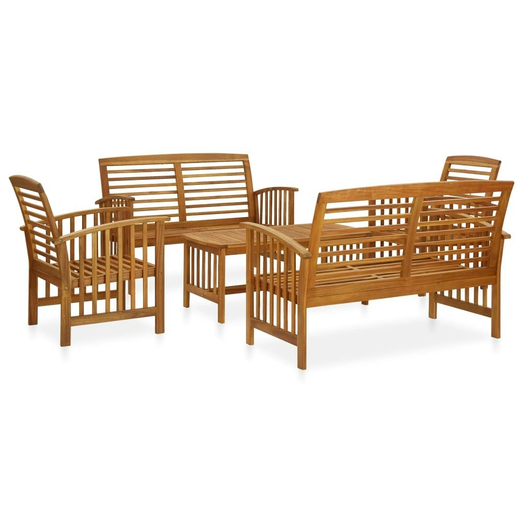 5 Piece Garden Lounge Set Solid Acacia Wood 3057973