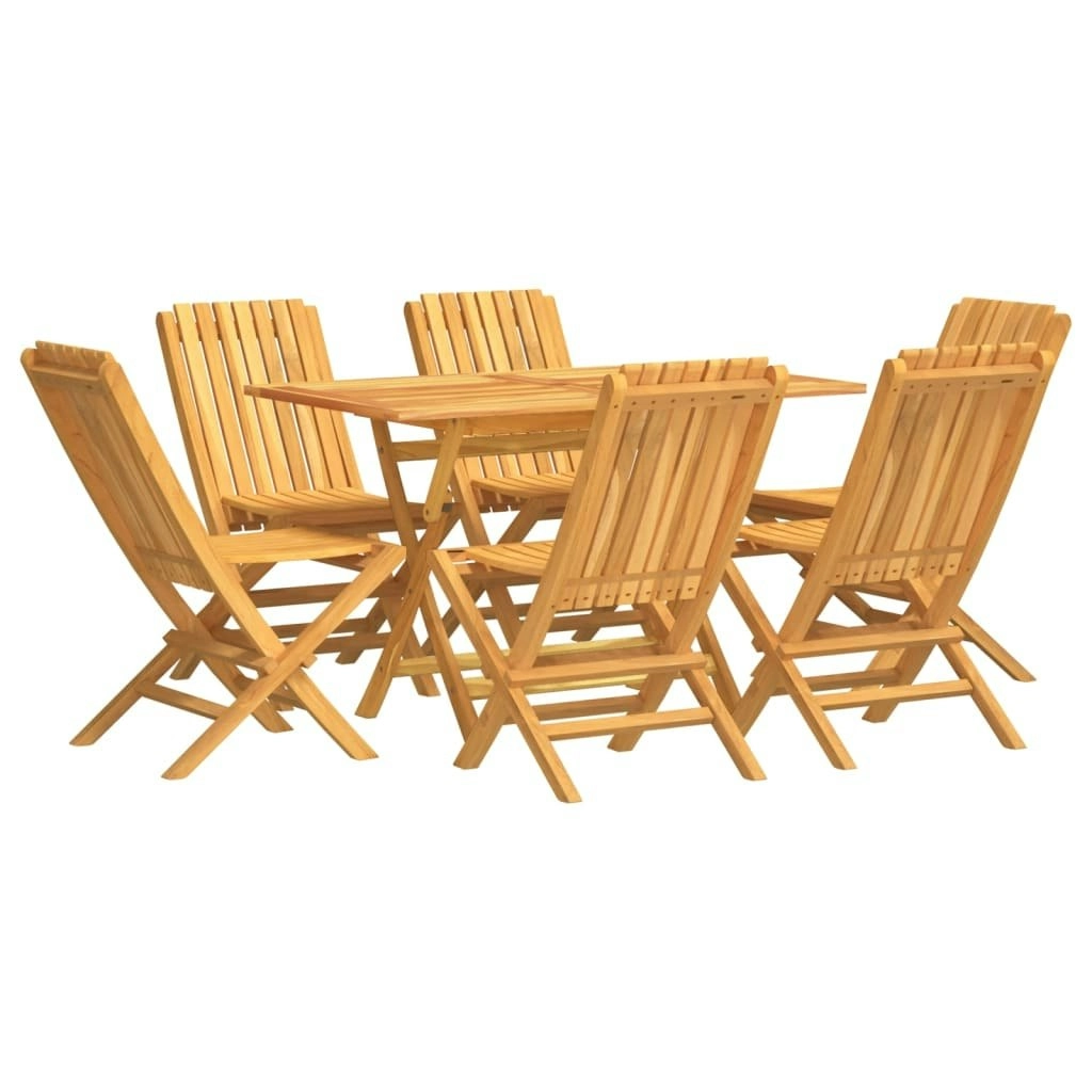 7 Piece Garden Dining Set Solid Wood Teak 3155004