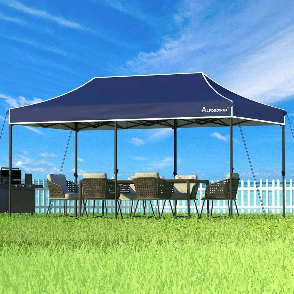 Alfordson Gazebo 3x6 Pop Up Tent Wedding Canopy Navy