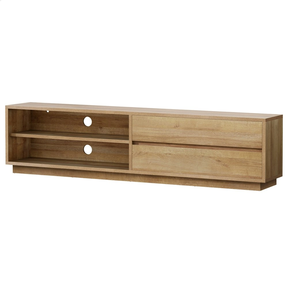 Alfordson Entertainment Unit TV Cabinet Stand Storage Drawer 180cm Oak