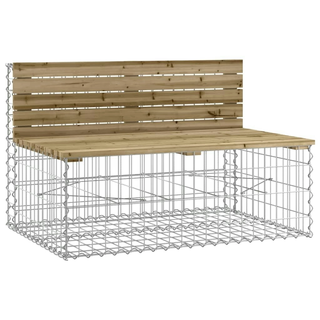 Garden Bench Gabion Design 103x70x65 cm Impregnated Wood Pine 834376