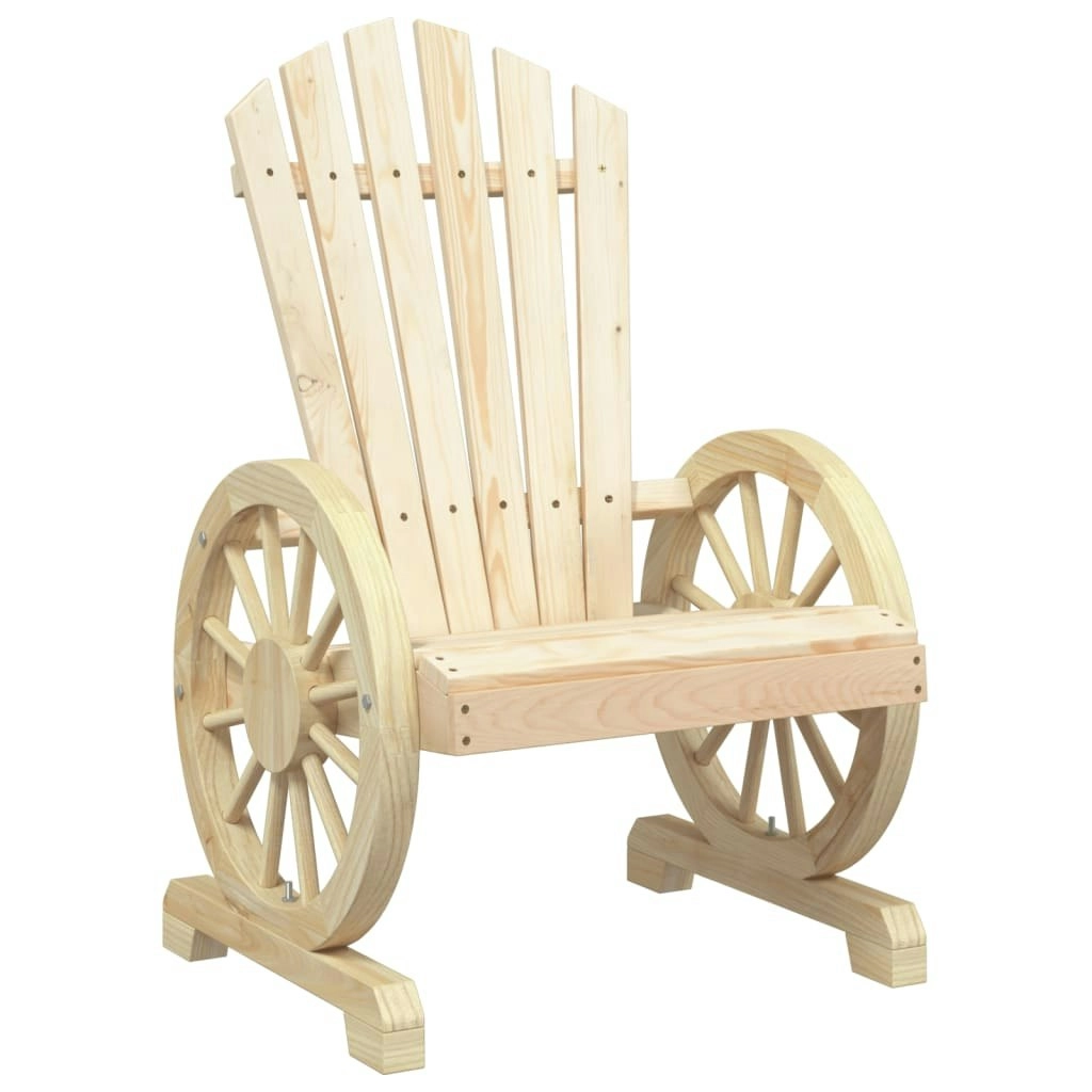 Garden Adirondack Chair Solid Wood Fir 365089