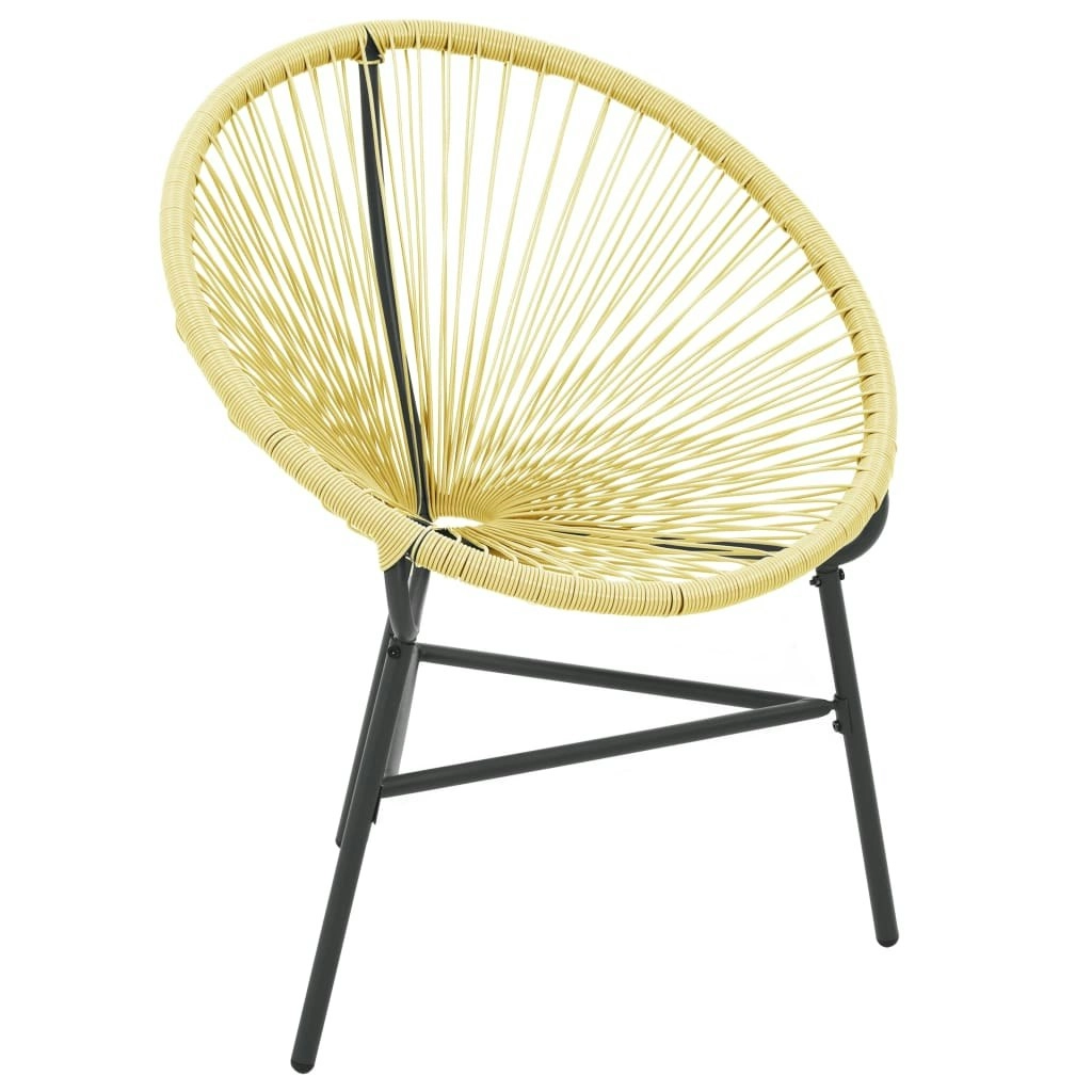 Garden Acapulco Chair Poly Rattan Beige 313139