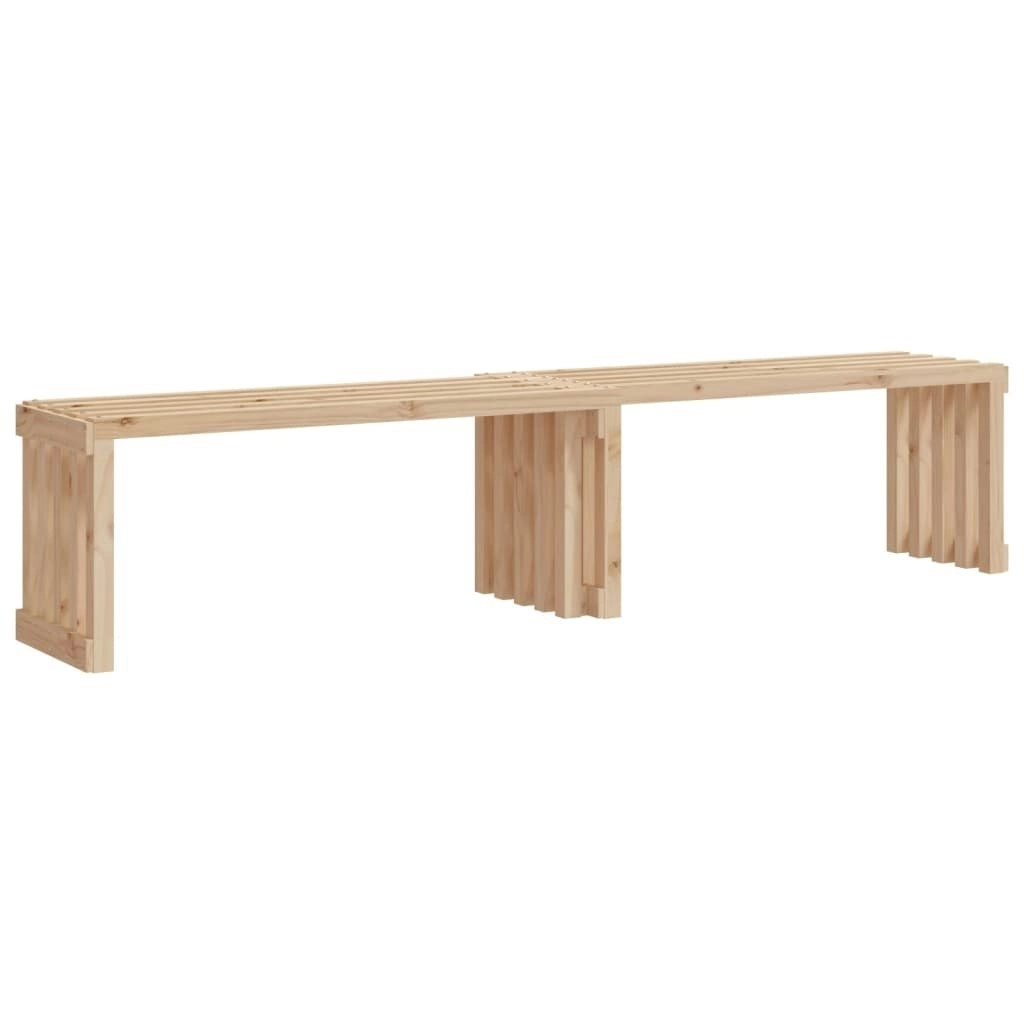 Garden Bench Extendable 212.5x40.5x45 cm Solid Wood Pine 832525