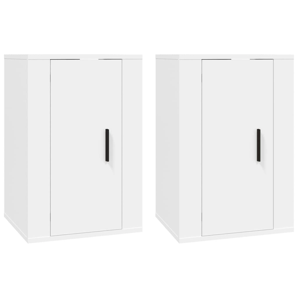 Wall Mounted TV Cabinets 2 pcs White 40x34.5x60 cm 816657