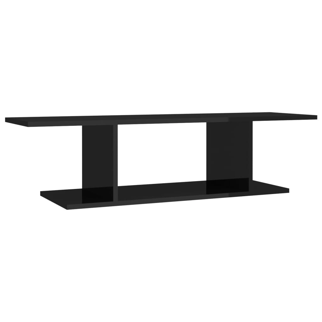 Wall Mounted TV Cabinet High Gloss Black 103x30x26.5 cm 806987