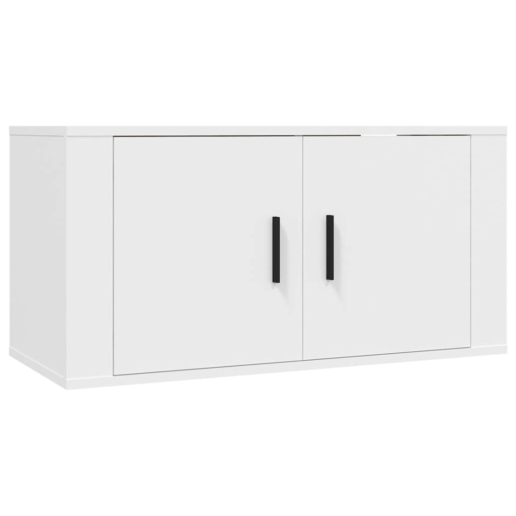 Wall Mounted TV Cabinet White 80x34.5x40 cm 816624