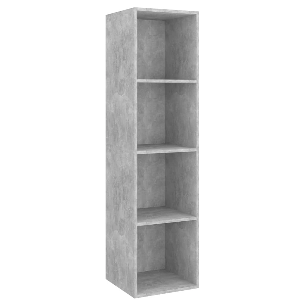 Wall-mounted TV Cabinet Concrete Grey 37x37x142.5 cm Engineered Wood 805493