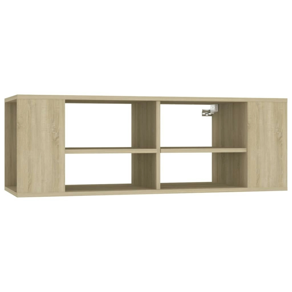 Wall-Mounted TV Cabinet Sonoma Oak 102x35x35 cm Engineered Wood 806241