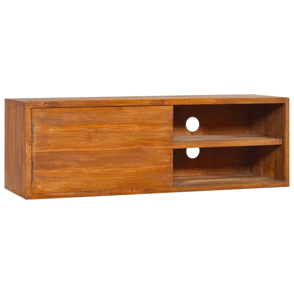 Wall-mounted TV Cabinet 90x30x30 cm Solid Teak Wood 289084