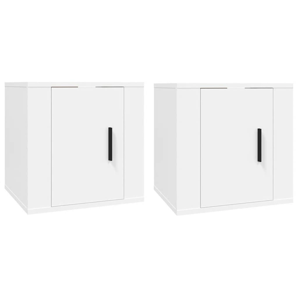 Wall Mounted TV Cabinets 2 pcs White 40x34.5x40 cm 816641