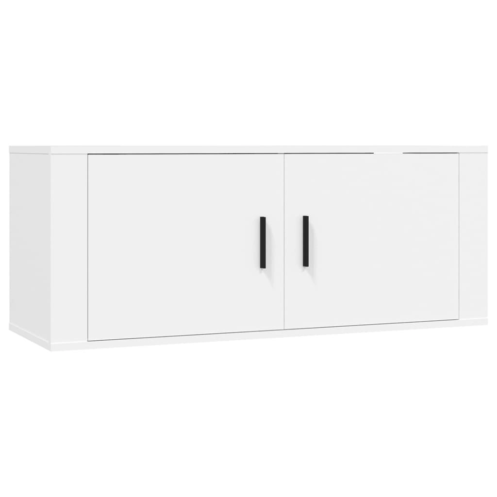 Wall Mounted TV Cabinet White 100x34.5x40 cm 816632