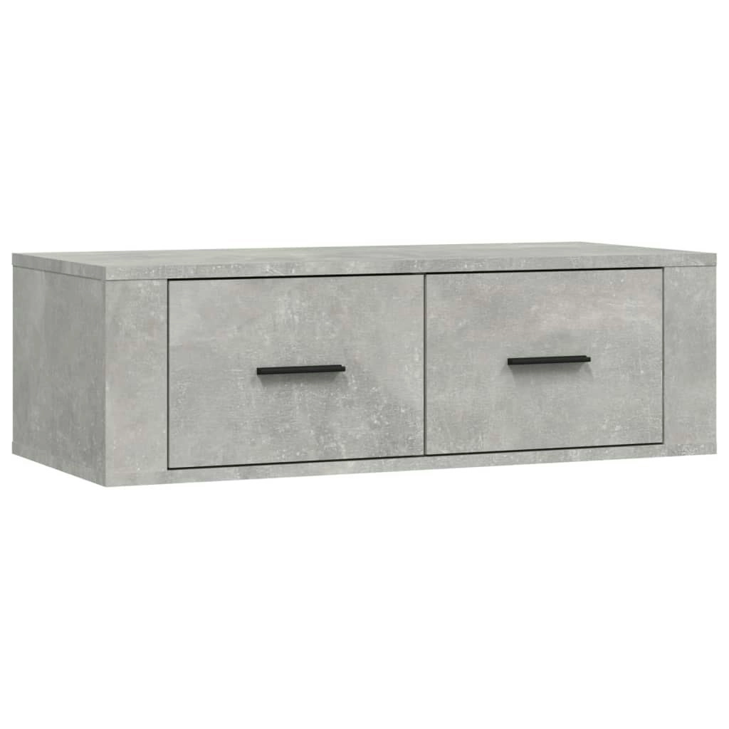 Hanging TV Cabinet Concrete Grey 80x36x25 cm Engineered Wood 816836