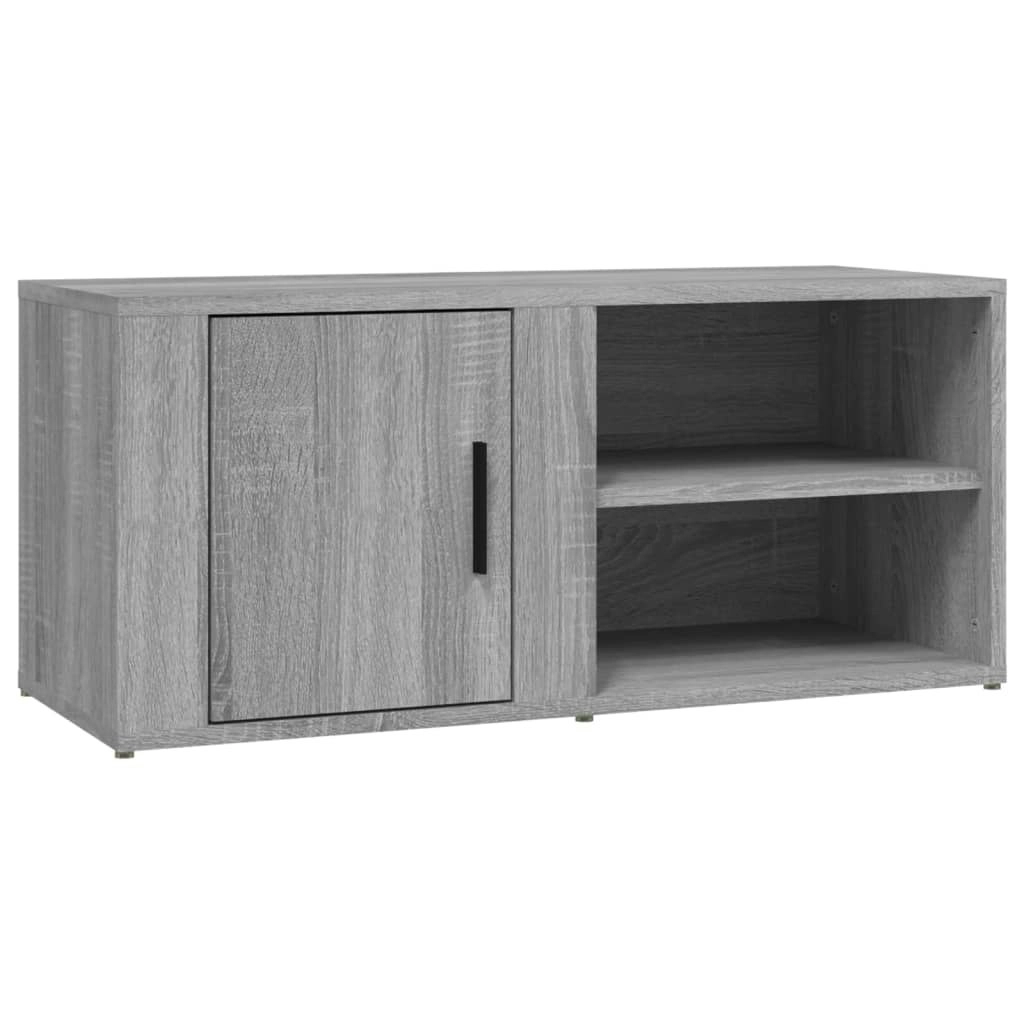 TV Cabinet Grey Sonoma 80x31.5x36 cm Engineered Wood 819448