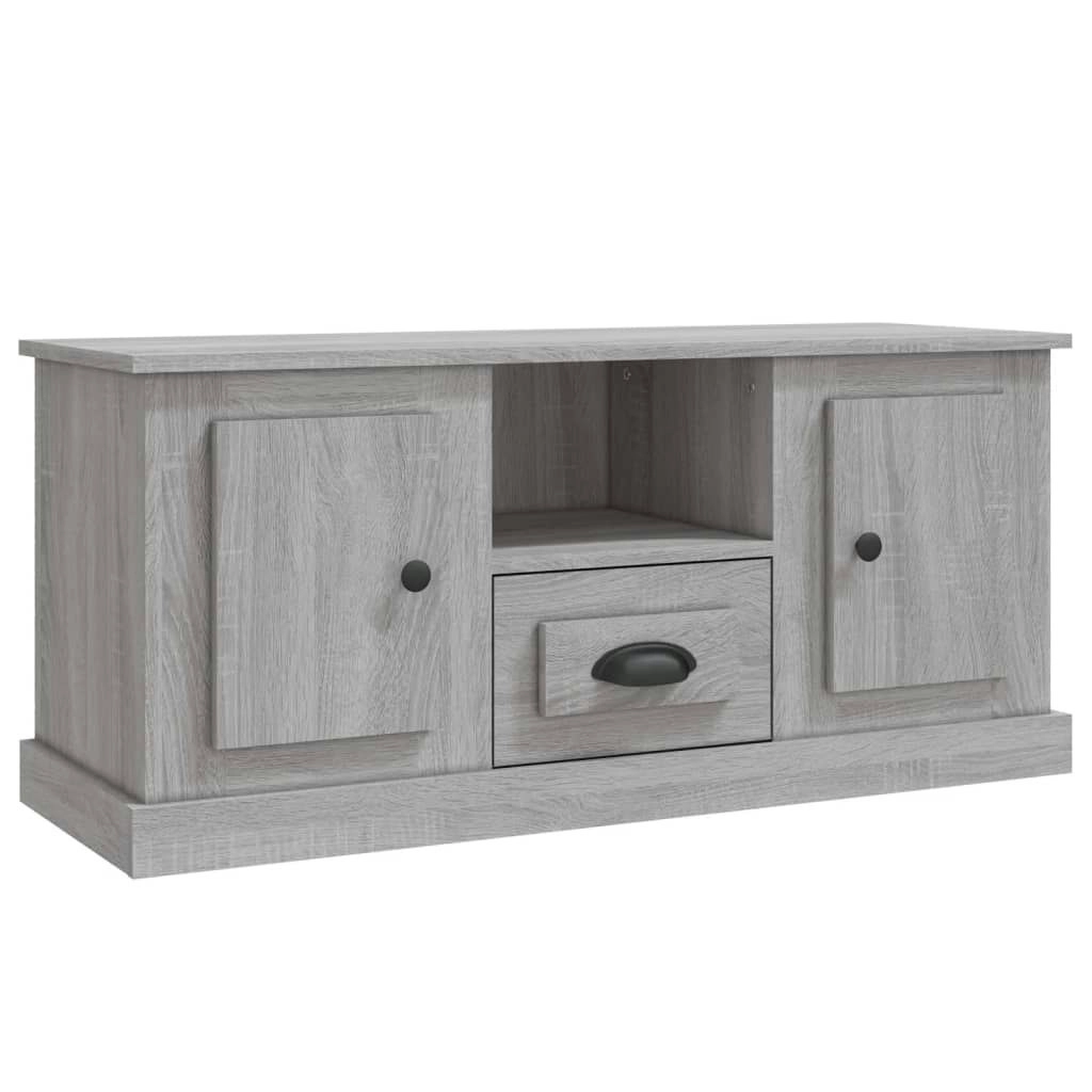 TV Cabinet Grey Sonoma 100x35.5x45 cm Engineered Wood 816462