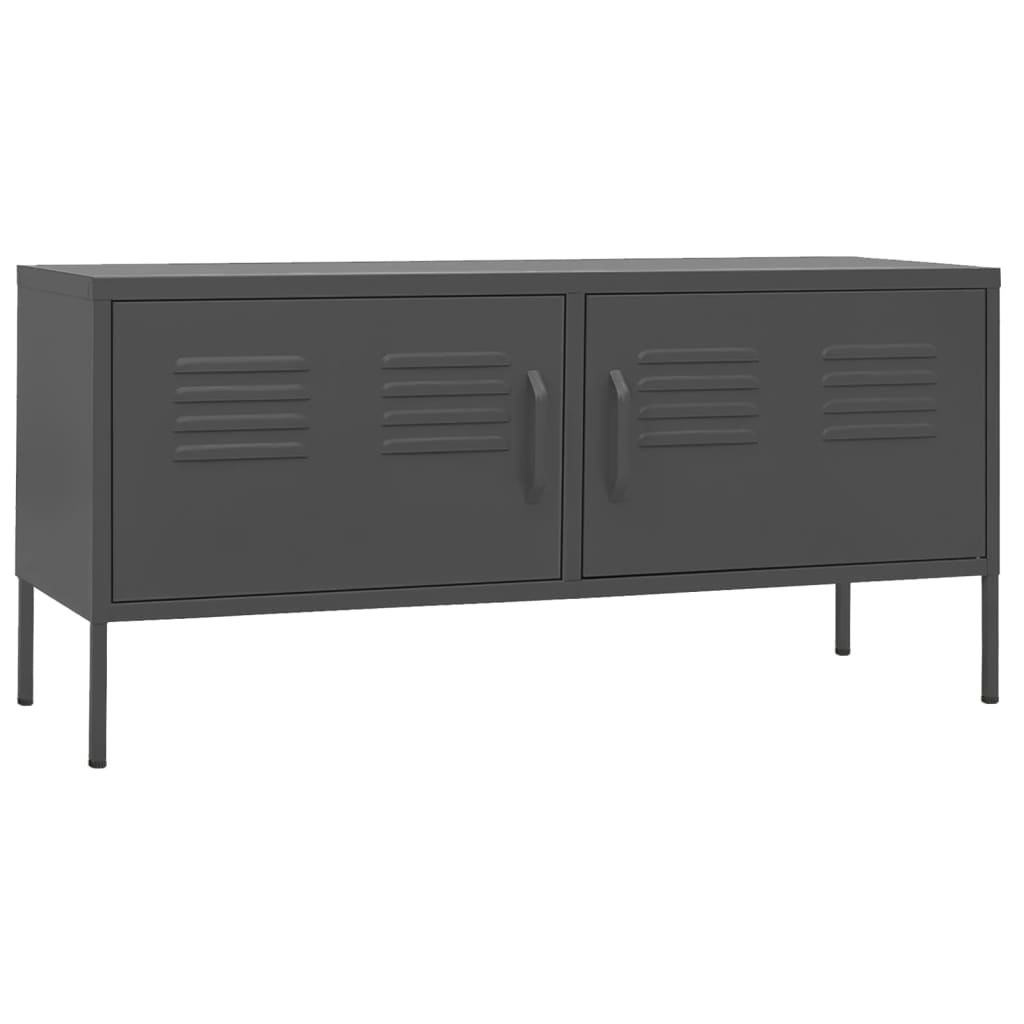 TV Cabinet Anthracite 105x35x50 cm Steel 336231