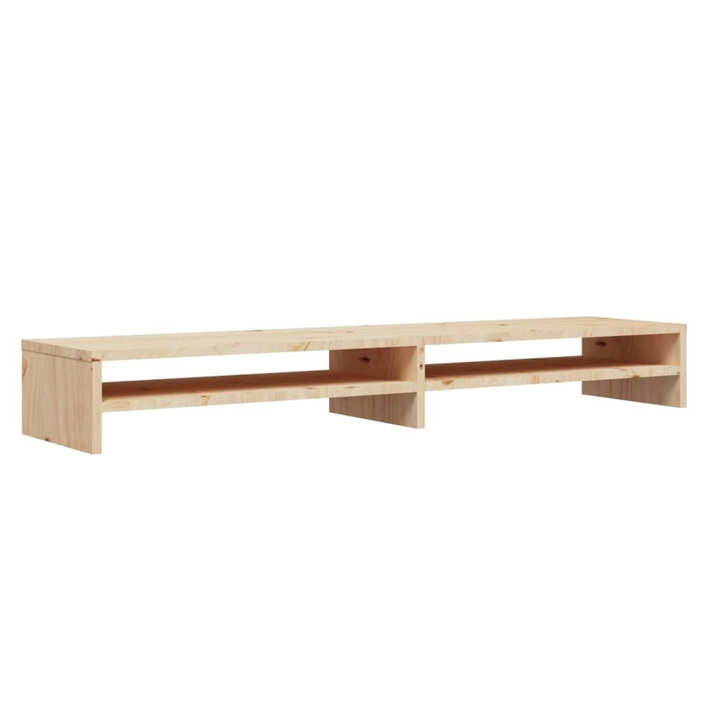 Monitor Stand 100x24x13 cm Solid Wood Pine 813919