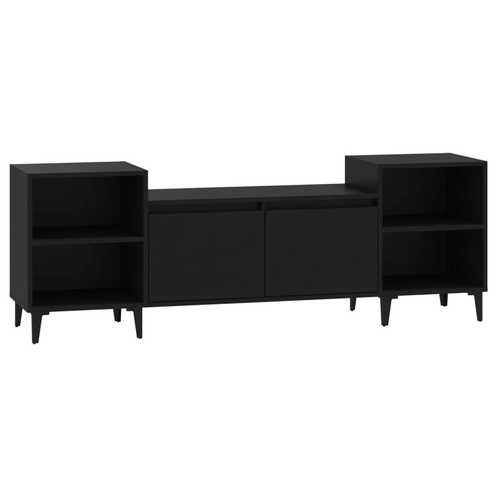 TV Cabinet Black 160x35x55 cm Engineered Wood 821197