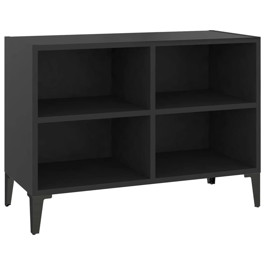 TV Cabinet with Metal Legs Black 69.5x30x50 cm 805933