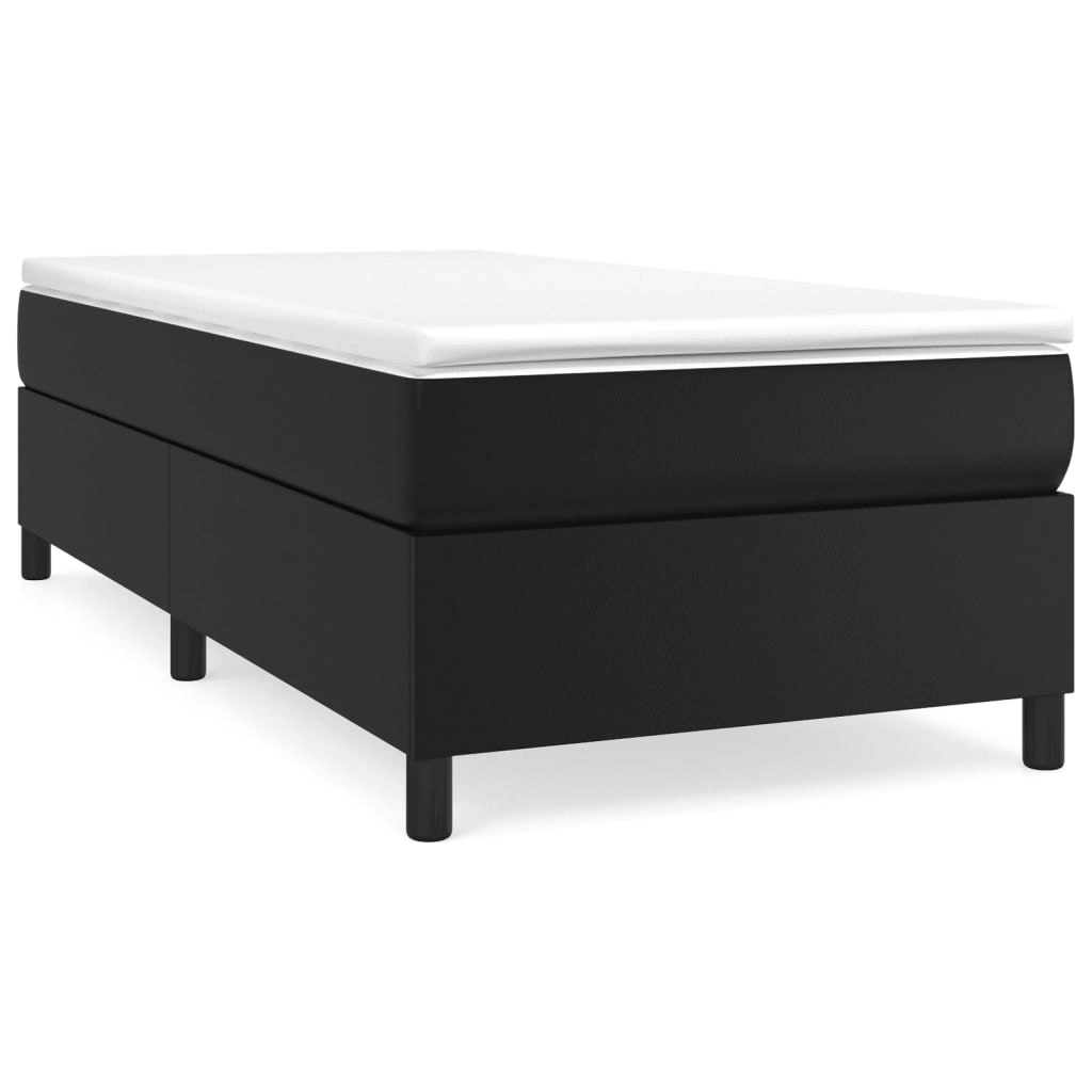 Bed Frame without Mattress Black King Single Faux Leather 3121083