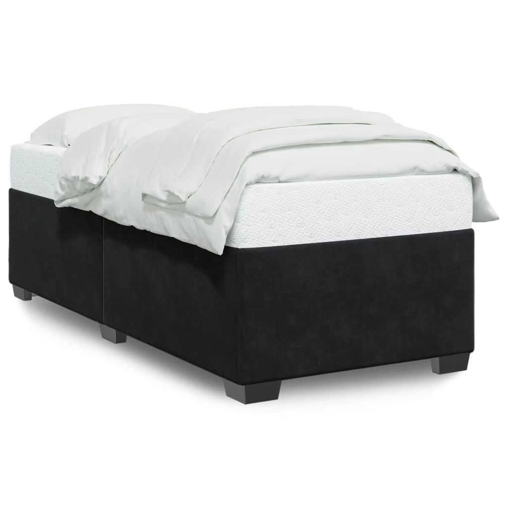 Bed Frame without Mattress Black??90x190 cm Velvet 3284680