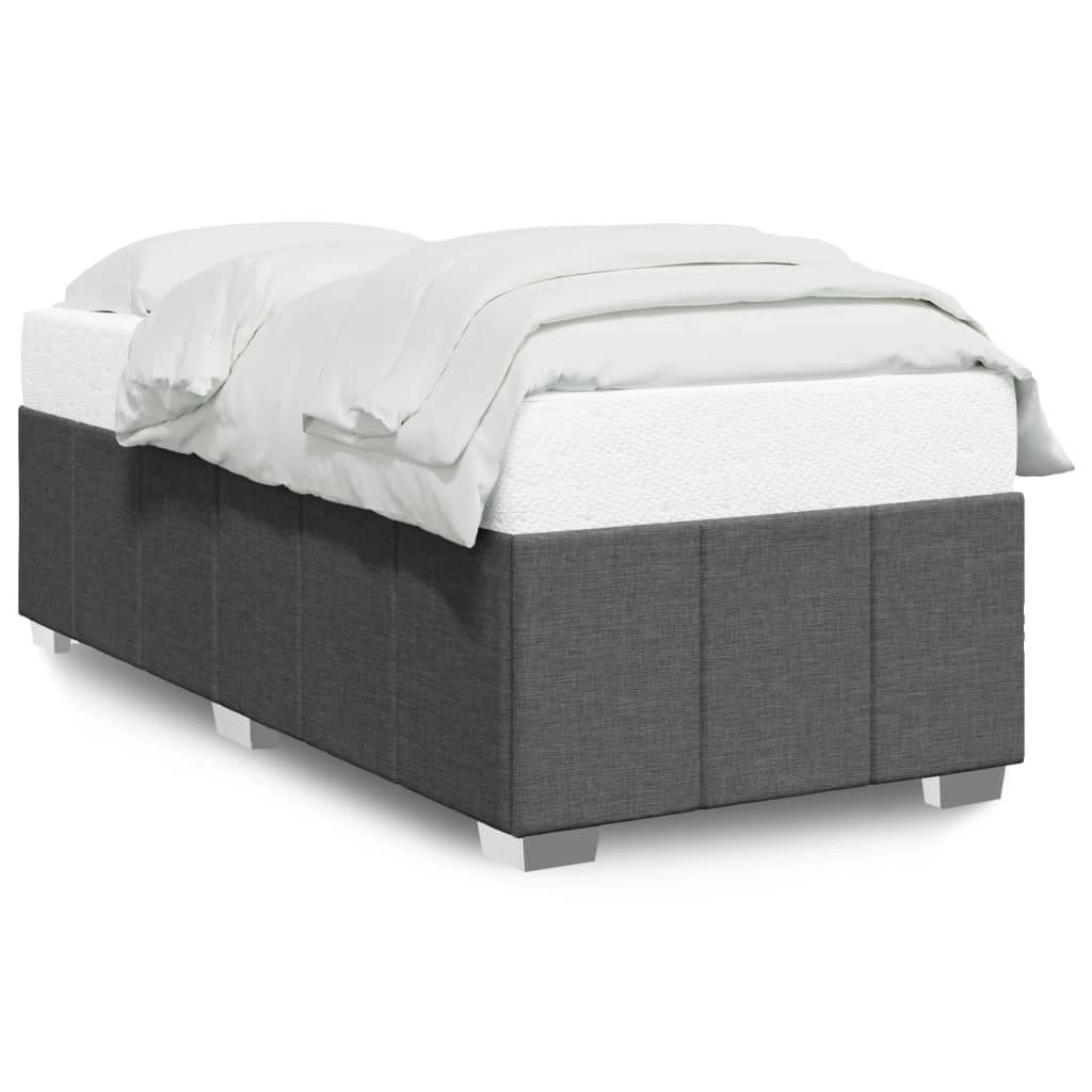 Bed Frame without Mattress Dark Grey King Single Fabric 3284887