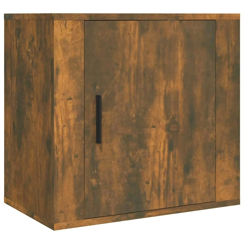 Wall-mounted Bedside Cabinet Smoked Oak 50x30x47 cm 816874